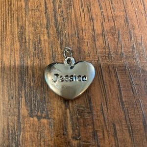 Silver “Jessica” charm